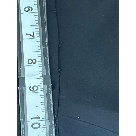 Tory Burch Pants Womens Medium Faux Leather Panels Black Ankle Zip Work Casual - Picture 11 of 13